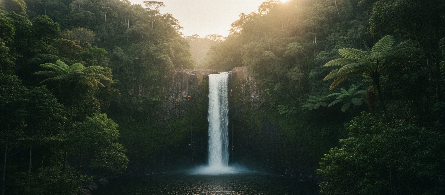 Waterfall Abseiling from Ella City