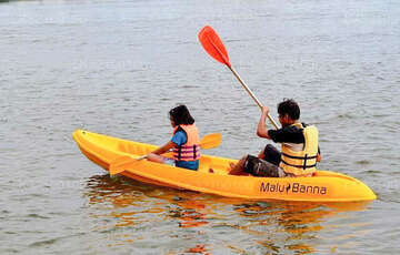 Canoeing from Kitulgala